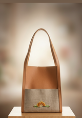 Sunlit Leather Tote