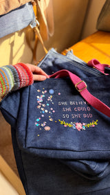 She did it Tote