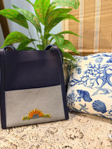 Sunlit Leather Tote