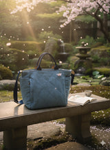 Quilted Denim Tote