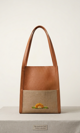 Sunlit Leather Tote