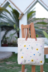 Lacy Sunflower Tote