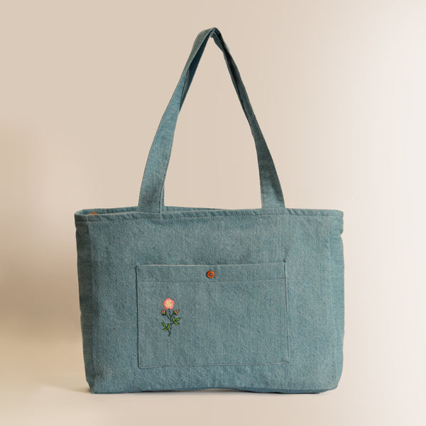 Canvas Tote -Blue