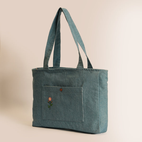 Canvas Tote -Blue