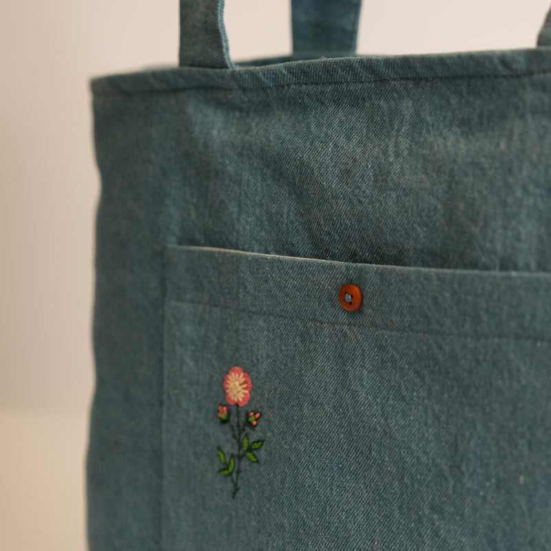 Canvas Tote -Blue