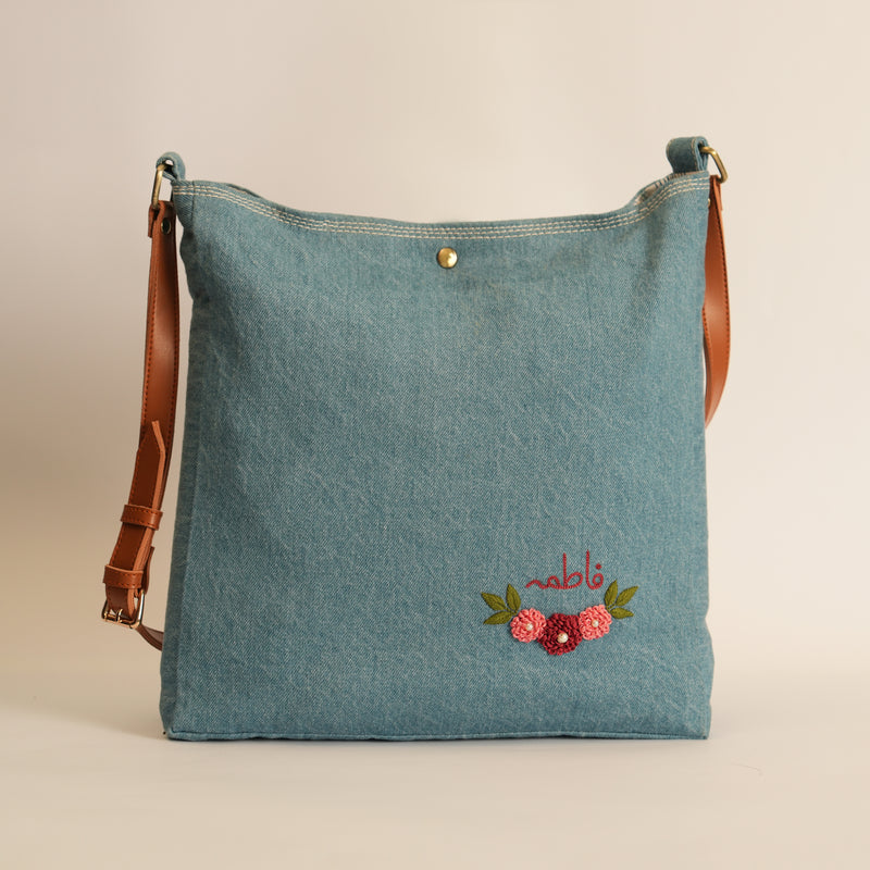 Custom Embroidered Name Tote